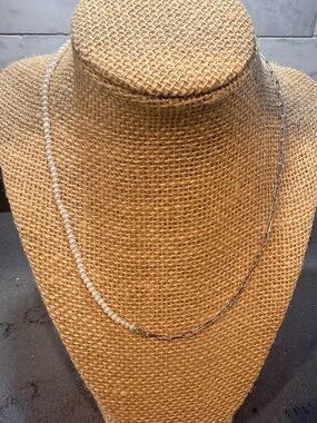 Kendra Scott Markie Silver & White Pearl Mixed Strand Necklace